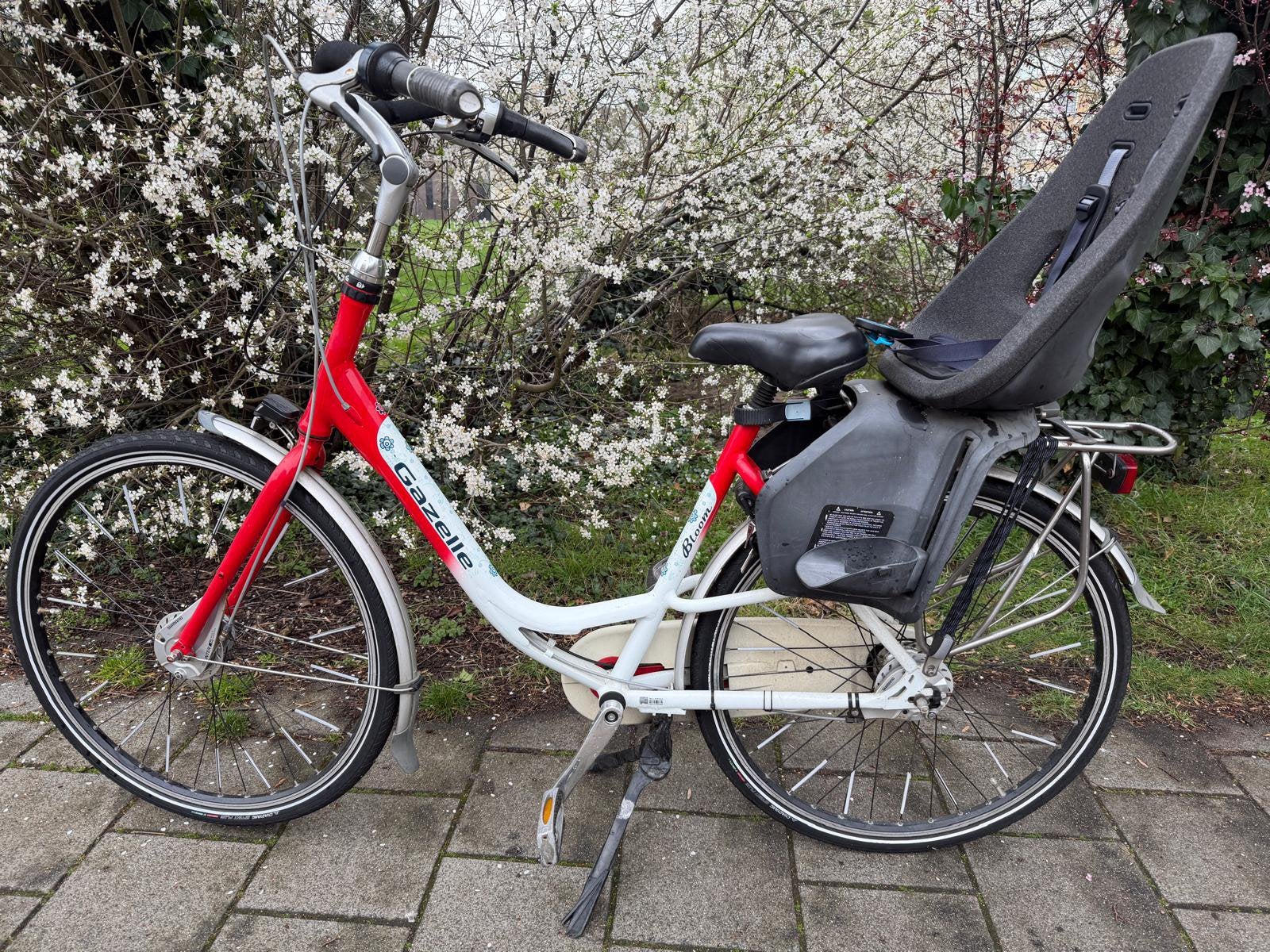 Gazelle bloom mamafiets inc yepp zitje, Ophalen, Zo goed als nieuw, Versnellingen, 50 tot 53 cm