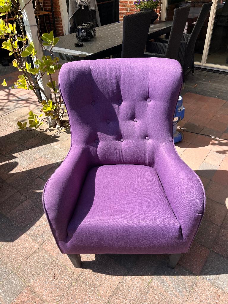 Stoel, Huis en Inrichting, Fauteuils, Ophalen, Gebruikt, Stof, 50 tot 75 cm