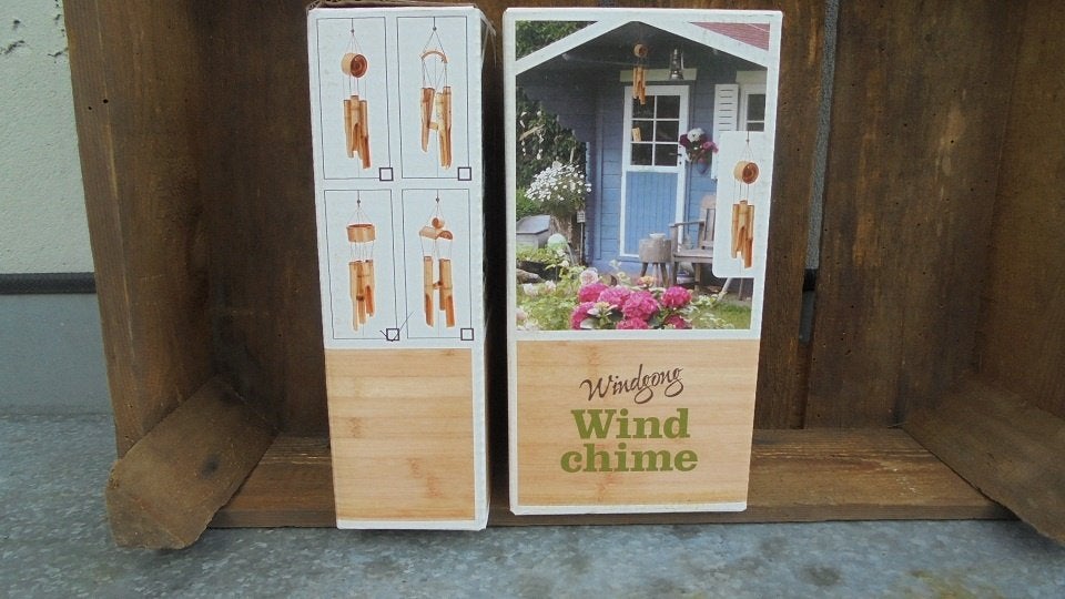 WINDGONG BAMBOE 4 VERSCHILLENDE Nieuw, Tuin en Terras, Tuinwanddecoratie, -, -, Nieuw, Ophalen of Verzenden