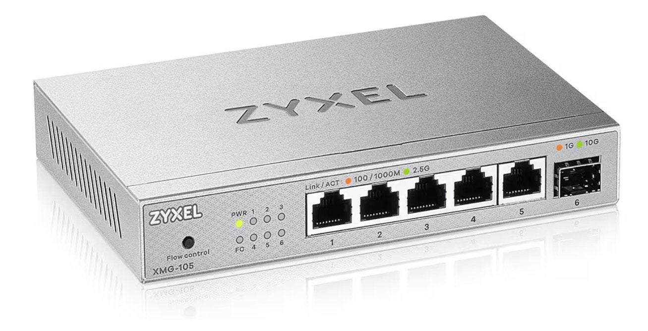 5-Port Zyxel XMG 2.5G Multi-Gig Switch | 1 x 10G SFP+ XMG105, Computers en Software, Netwerk switches, Ophalen of Verzenden, Nieuw