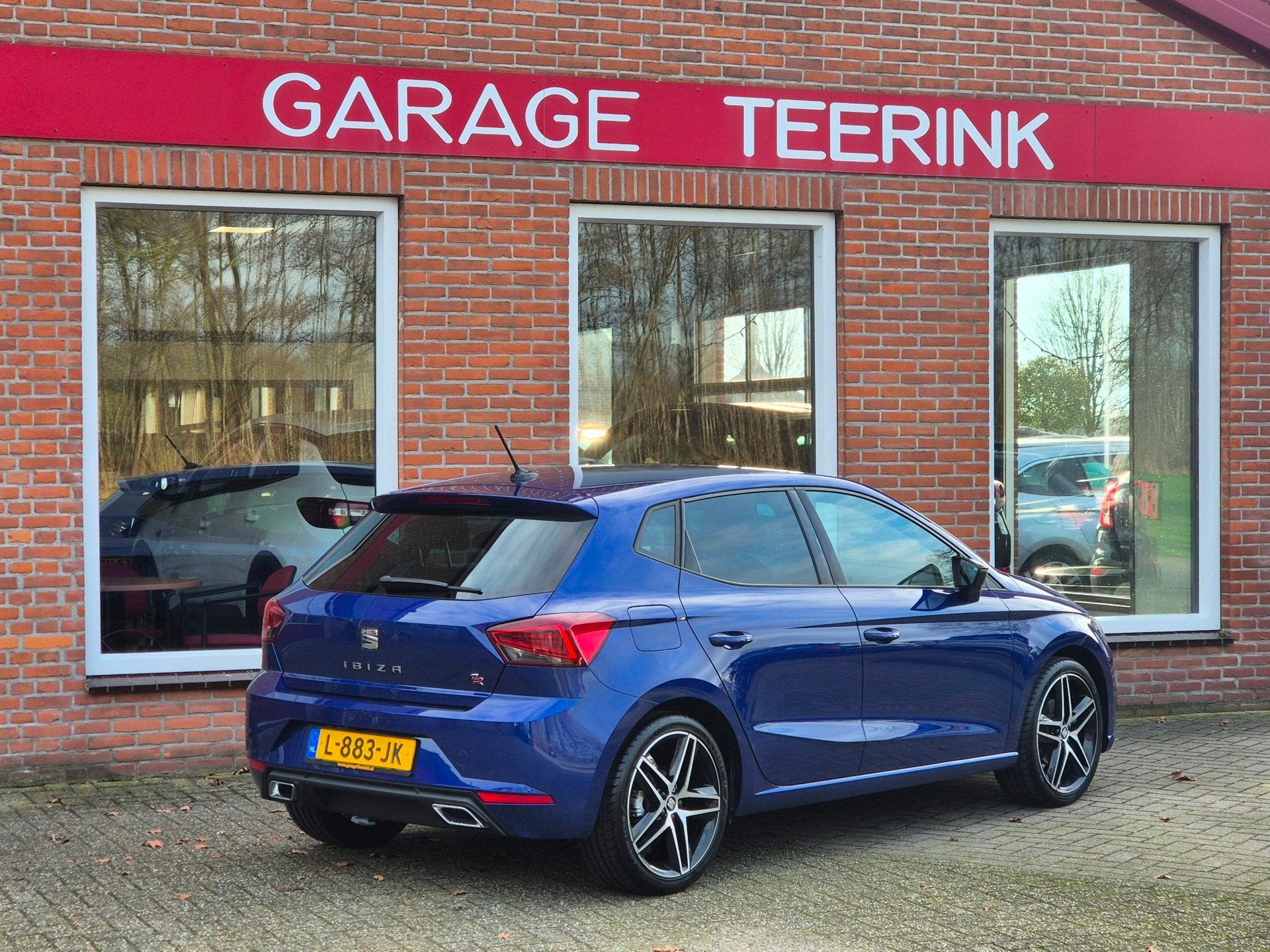 Seat Ibiza 1.0 TSI FR Business Intense 110PK 5drs clima, cru, Auto's, Dealer onderhouden, Stof, Euro 6, Blauw