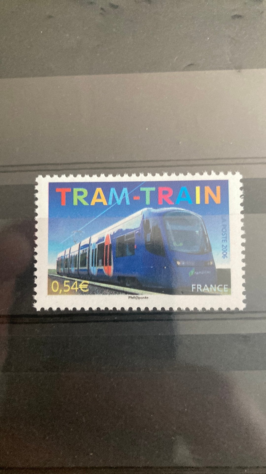 Frankrijk 3985 tram trein post fris/1062, Ophalen of Verzenden