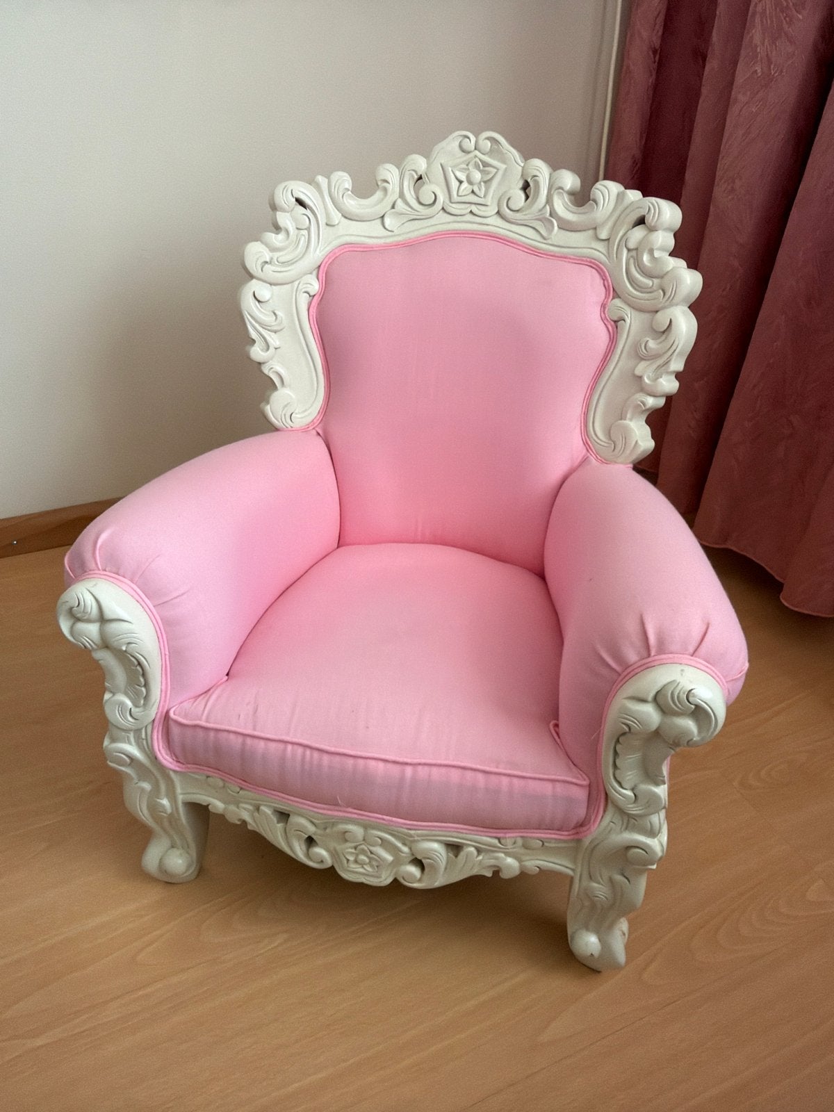 Prachtige roze poppenstoel - Barok stijl, Ophalen, Zo goed als nieuw, Overige typen