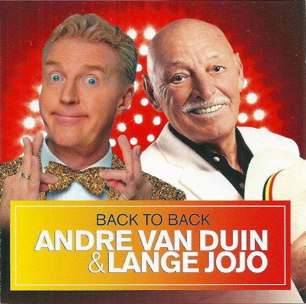 André van Duin & Lange Jojo – Back To Back (2CD), Ophalen of Verzenden, Zo goed als nieuw, Levenslied of Smartlap