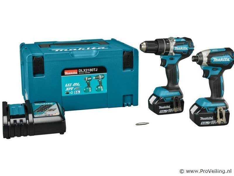 Online Veiling: MAKITA 18V Klop/Schroefmachine & Slagschr..., Doe-het-zelf en Verbouw, Gereedschap | Boormachines, Nieuw