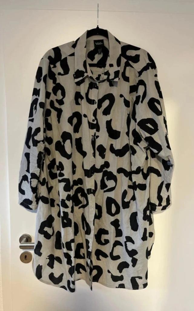 Lichtgrijze katoenen blouse Ulla Popken maat 54/56, Verzenden, Zo goed als nieuw, Grijs, Blouse of Tuniek