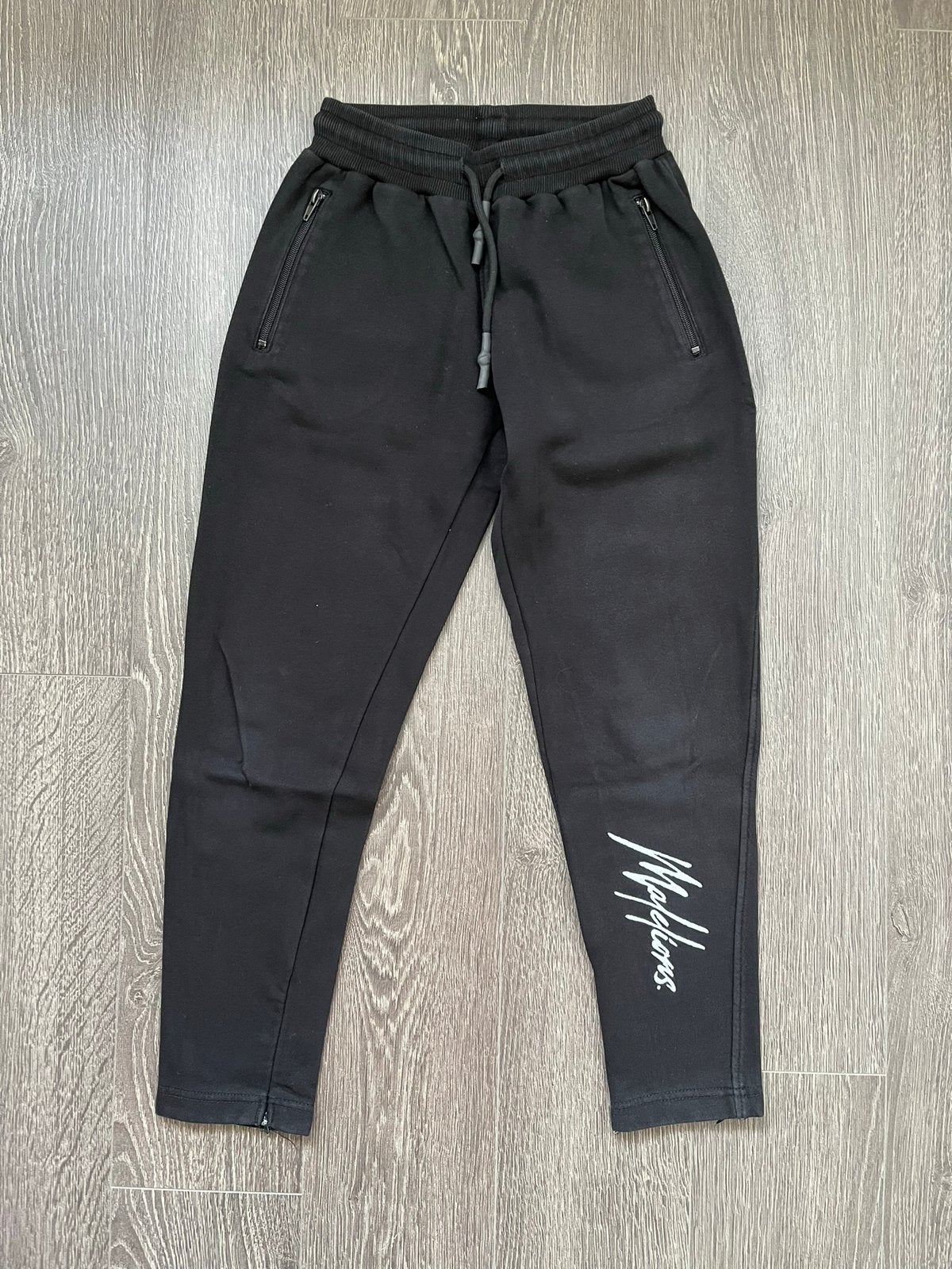 Meisjes joggingbroek / sweat pants zwart Malelions mt 14/164, Ophalen of Verzenden, Gebruikt, Meisje, Broek