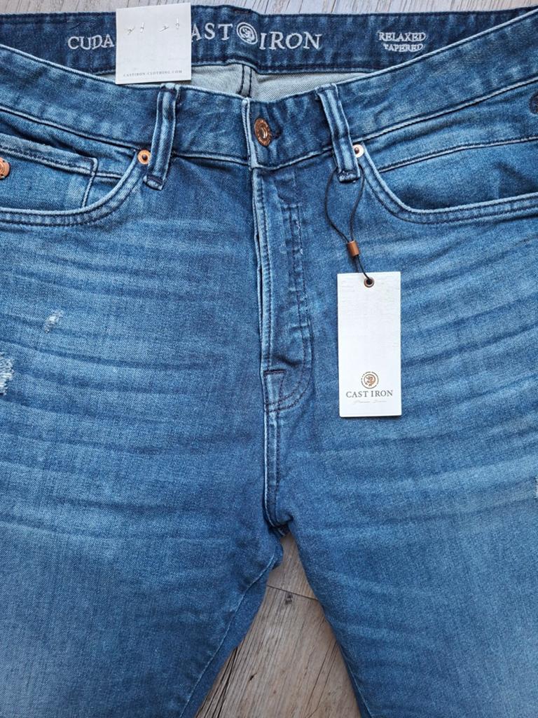 CAST IRON Cuda jeans W33 L34, Blauw, Nieuw, Ophalen of Verzenden, W33 - W34 (confectie 48/50)
