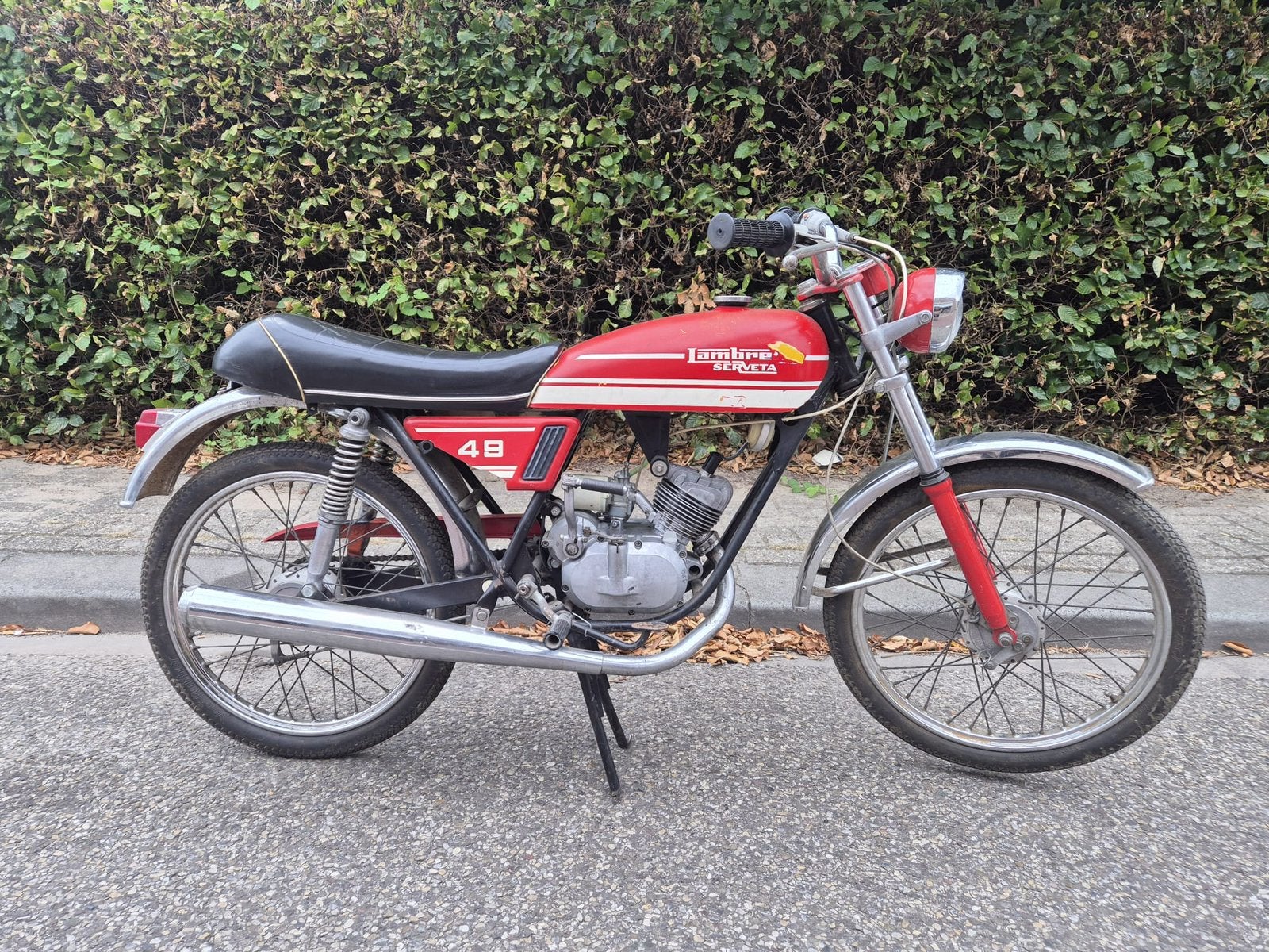 Oude schakel Brommer (Lambretta Serveta 49), Ophalen, Overige merken