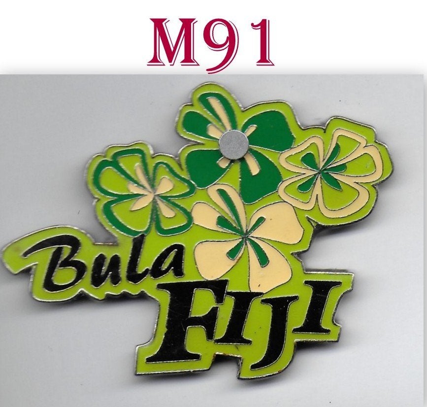 M91 koelkastmagneet bula fiji (welkom op de fiji eilanden), Verzenden, Zo goed als nieuw