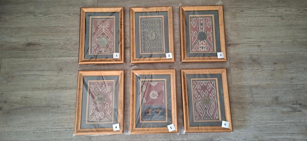 6x IKAT Wanddecoratie NIEUW !, Ophalen