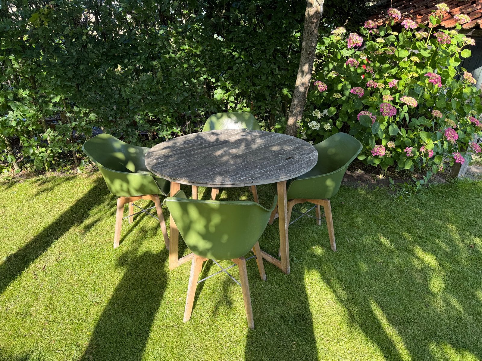 Hartman Sophie Studio tuinstoelen (4 stuks) + gratis tafel, Ophalen, Gebruikt, Kunststof