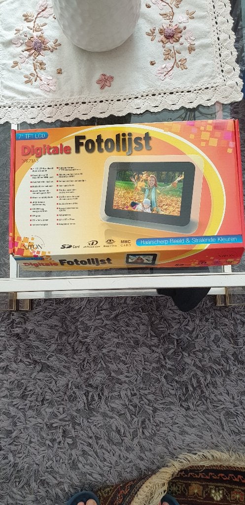 Digitale Fotolijst 7" TFT LCD - Nieuw in doos, Audio, Tv en Foto, Fotografie | Digitale fotolijsten, Ophalen, Overige merken, Geheugenkaartslot