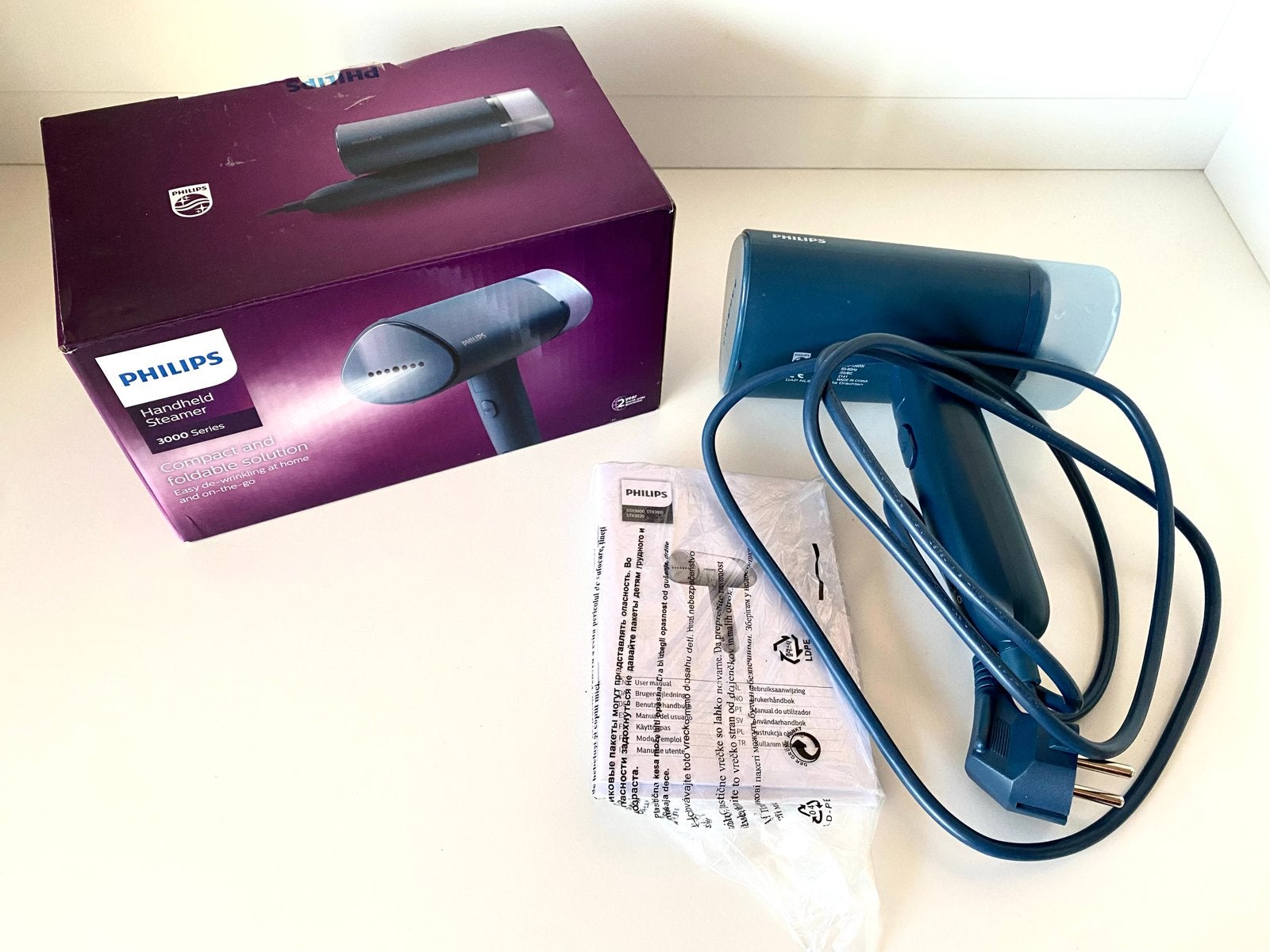 Philips Handheld Steamer 3000 Series - Compact & Draagbaar, Witgoed en Apparatuur, Stoomapparaten, Ophalen of Verzenden, Zo goed als nieuw
