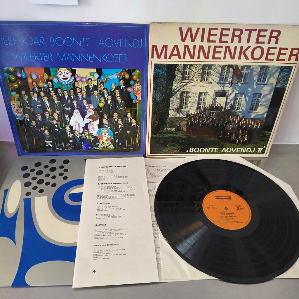 Wierter Mannenkoeer LP's - 3 stuks Weert Weerter mannenkoor, Gebruikt, Ophalen of Verzenden, 1970 - 1979, Complilatie