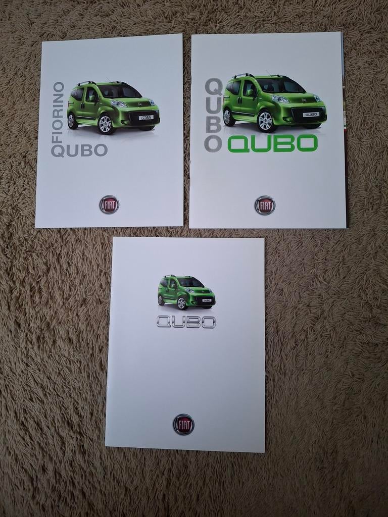 3x autofolder Fiat Qubo, Boeken, Auto's | Folders en Tijdschriften, Verzenden, Zo goed als nieuw, Overige merken