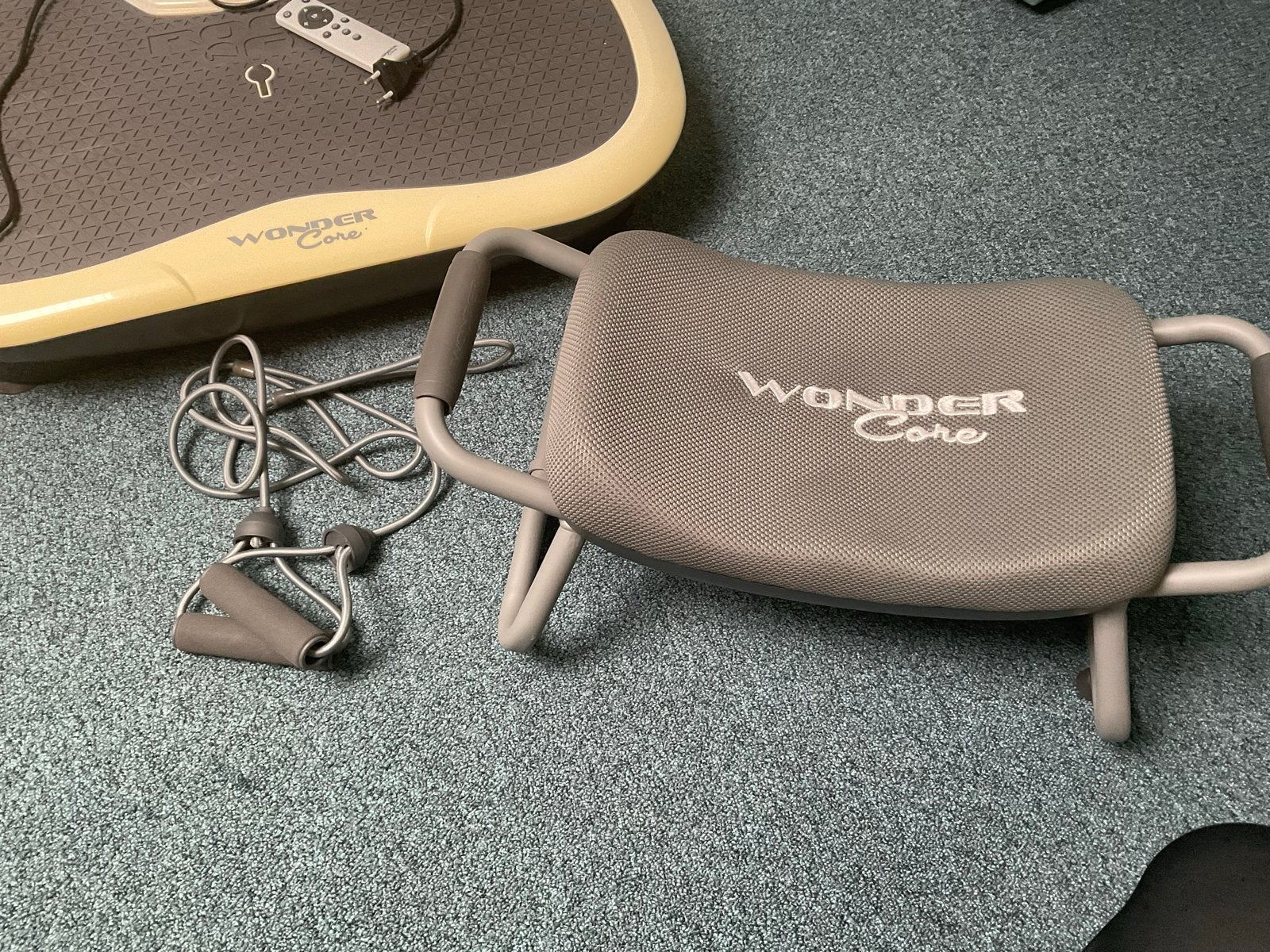 Wonder Core Trilplaat & Buikspiertrainer - Zo goed als nieuw, Sport en Fitness, Fitnessapparatuur, Zo goed als nieuw, Trilplaat