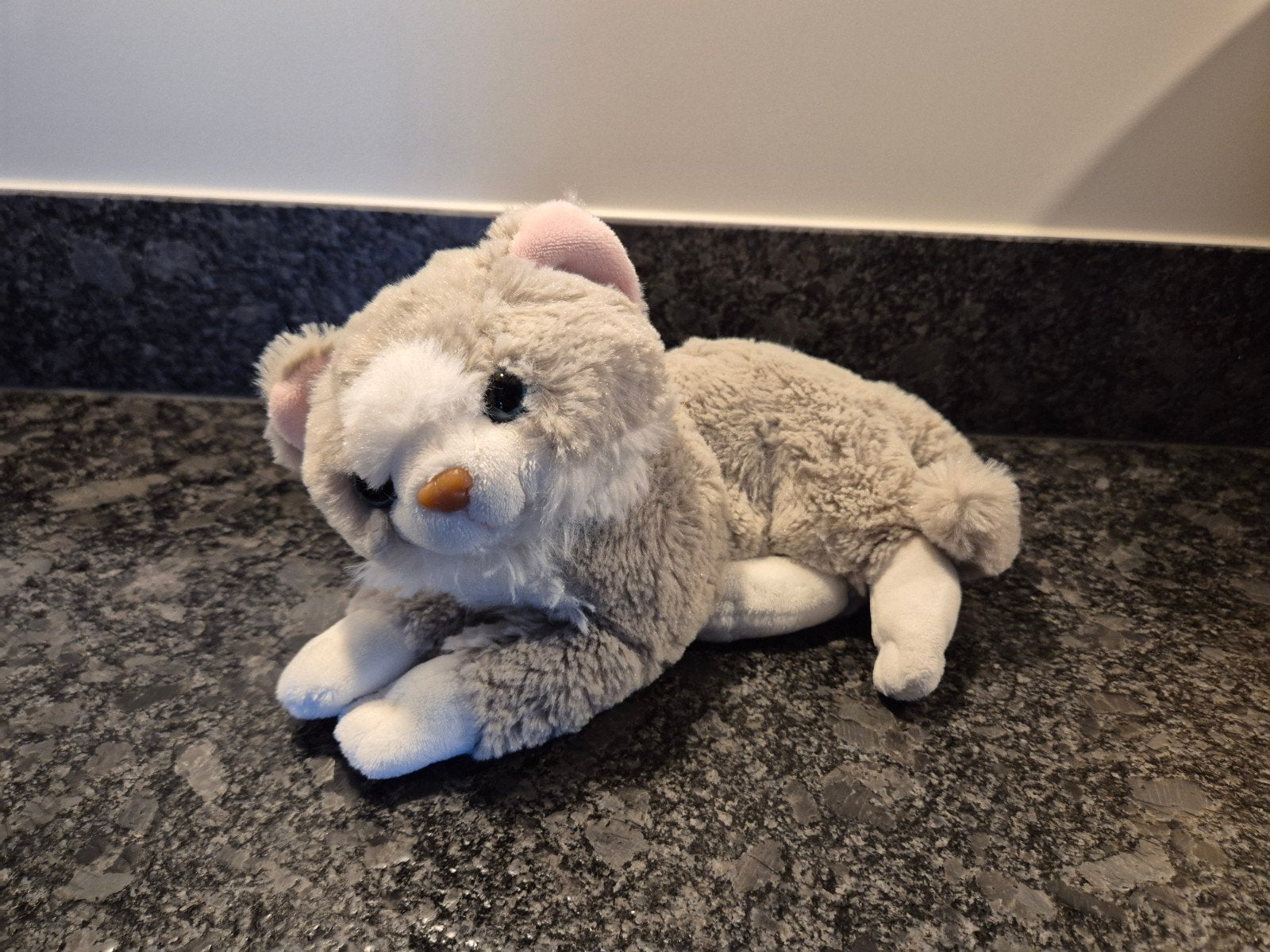 Toys R Us - Knuffel Poes grijs, Ophalen of Verzenden