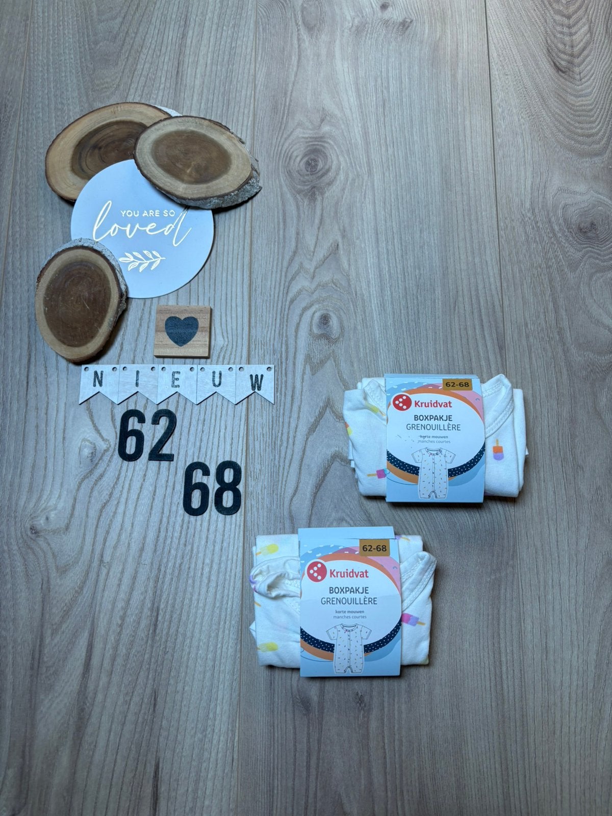 Baby meisje 2x zomer boxpakje wit maat 62/68, Kinderen en Baby's, Ophalen of Verzenden, Nieuw, Meisje, Pakje