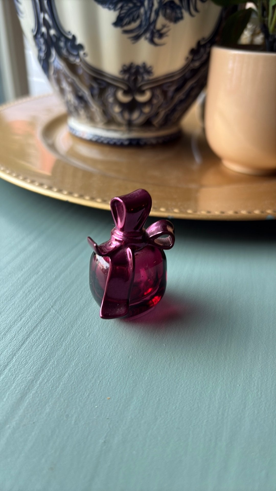 Nina Ricci eau de parfum miniatuur leeg, Ophalen of Verzenden, Gebruikt, Miniatuur