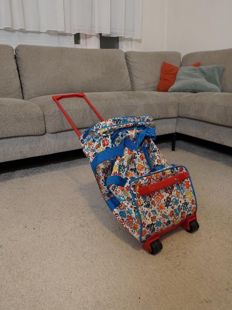 Kinder trolley, Ophalen, Wieltjes, Minder dan 50 cm, Zo goed als nieuw