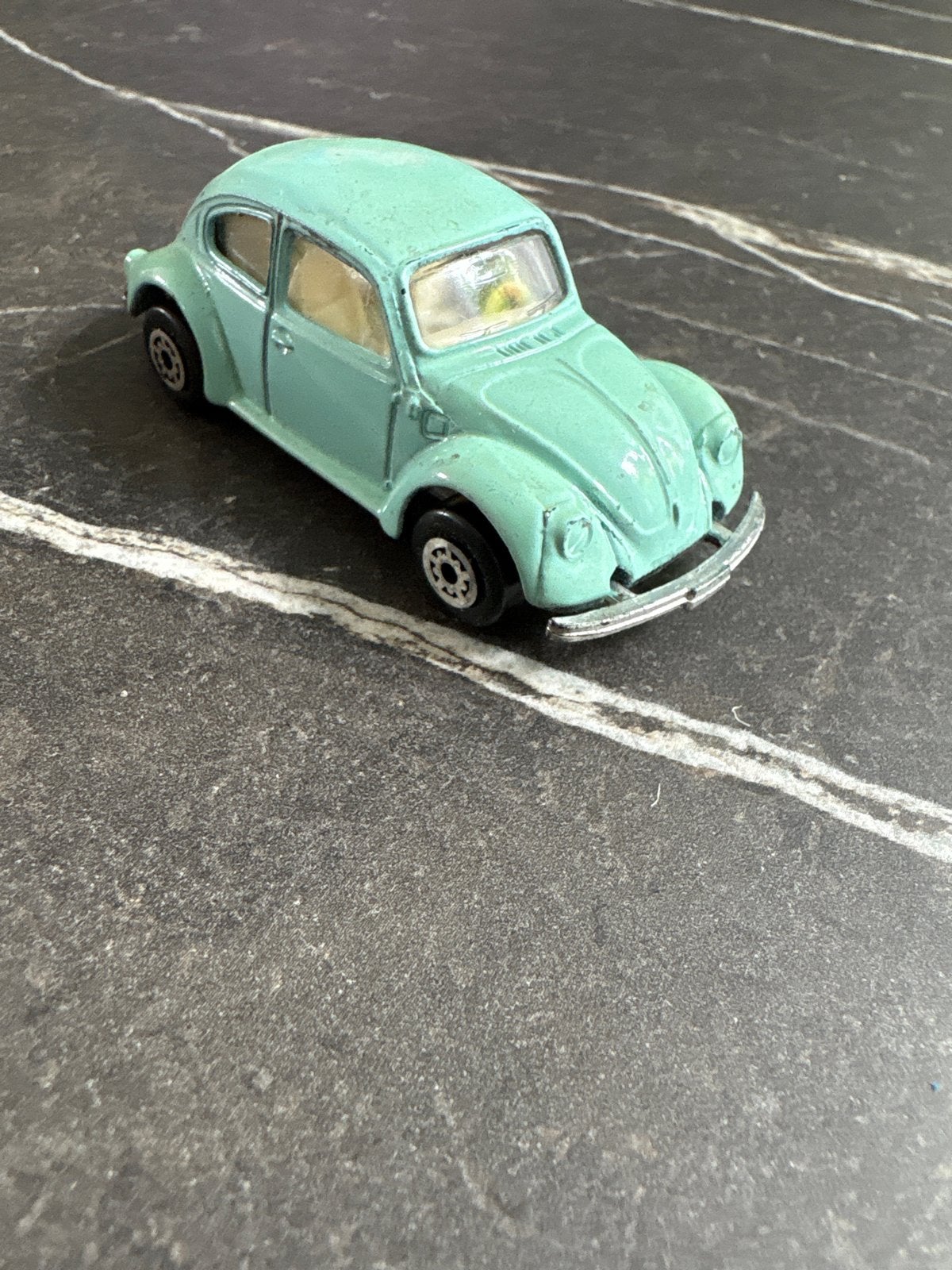 Vintage Budcar VW Kever Speelgoedauto 1989 - Lichtblauw, Ophalen, Gebruikt