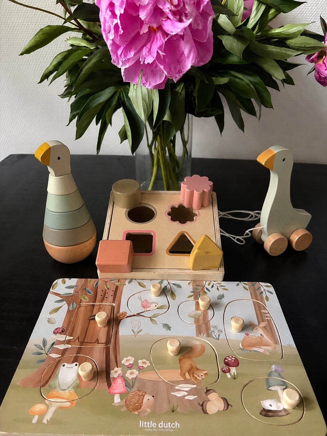 Little Dutch Houten Speelgoed Set, Ophalen, Gebruikt, Overige typen, Met wieltjes