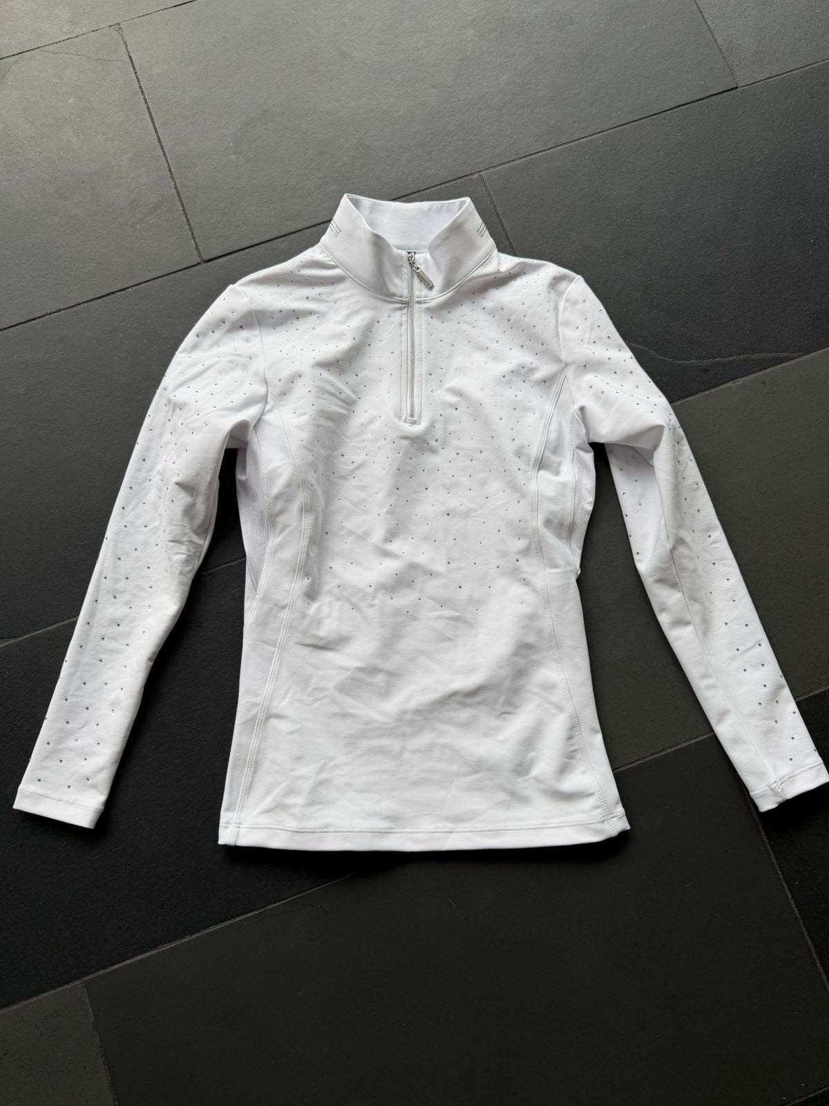 HorseGloss wit wedstrijdshirt Xs (anky pikeur, Dieren en Toebehoren, Paardrijkleding, Ophalen of Verzenden, Zo goed als nieuw