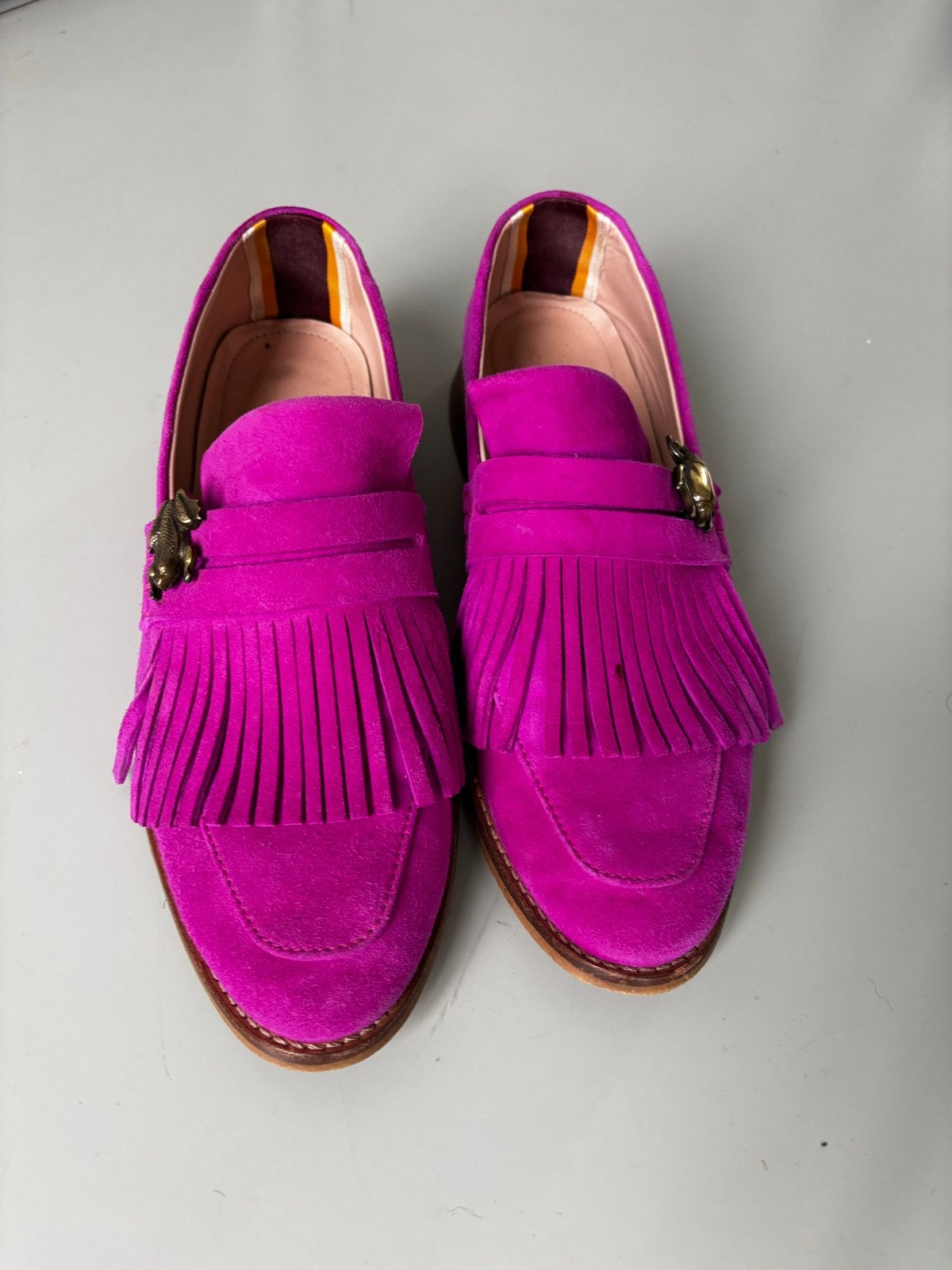 Scotch & Soda Loel Suede Loafers roze maat 39, Ophalen, Gedragen, Roze, Instappers
