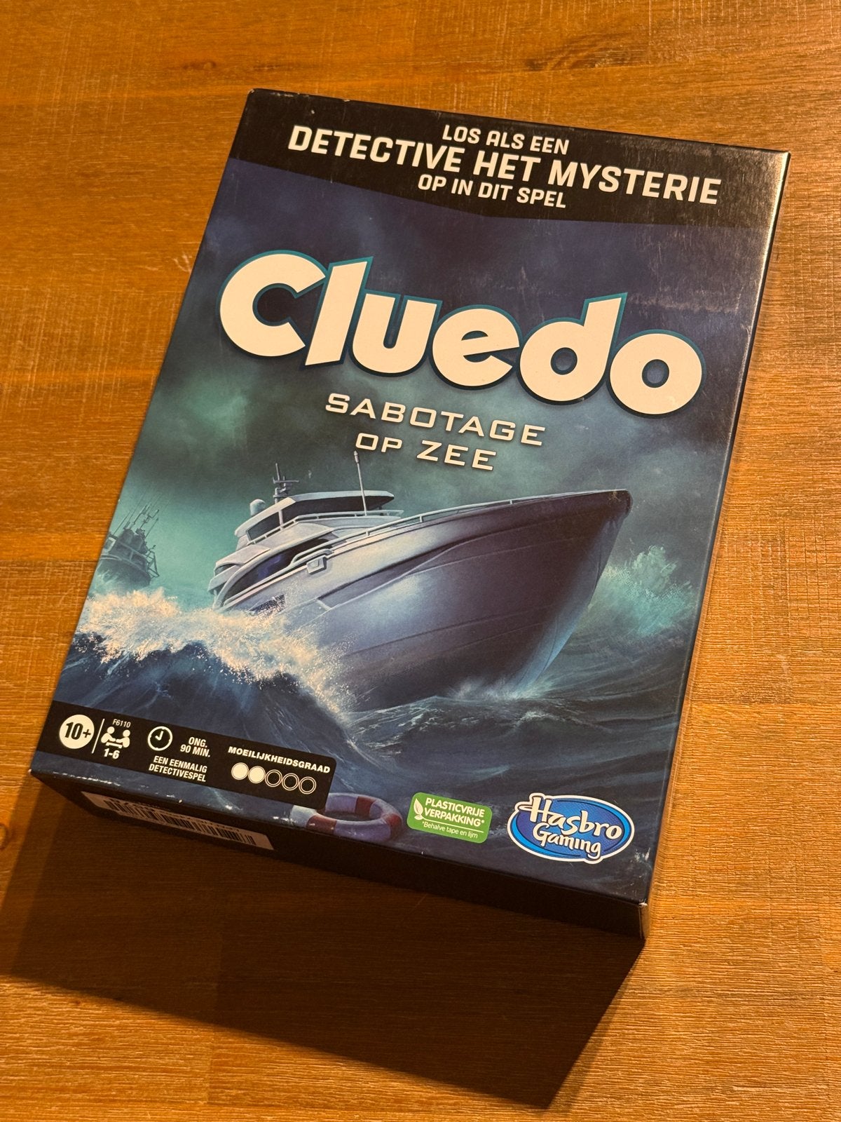 Cluedo Sabotage op zee, Vijf spelers of meer, Ophalen, Gebruikt