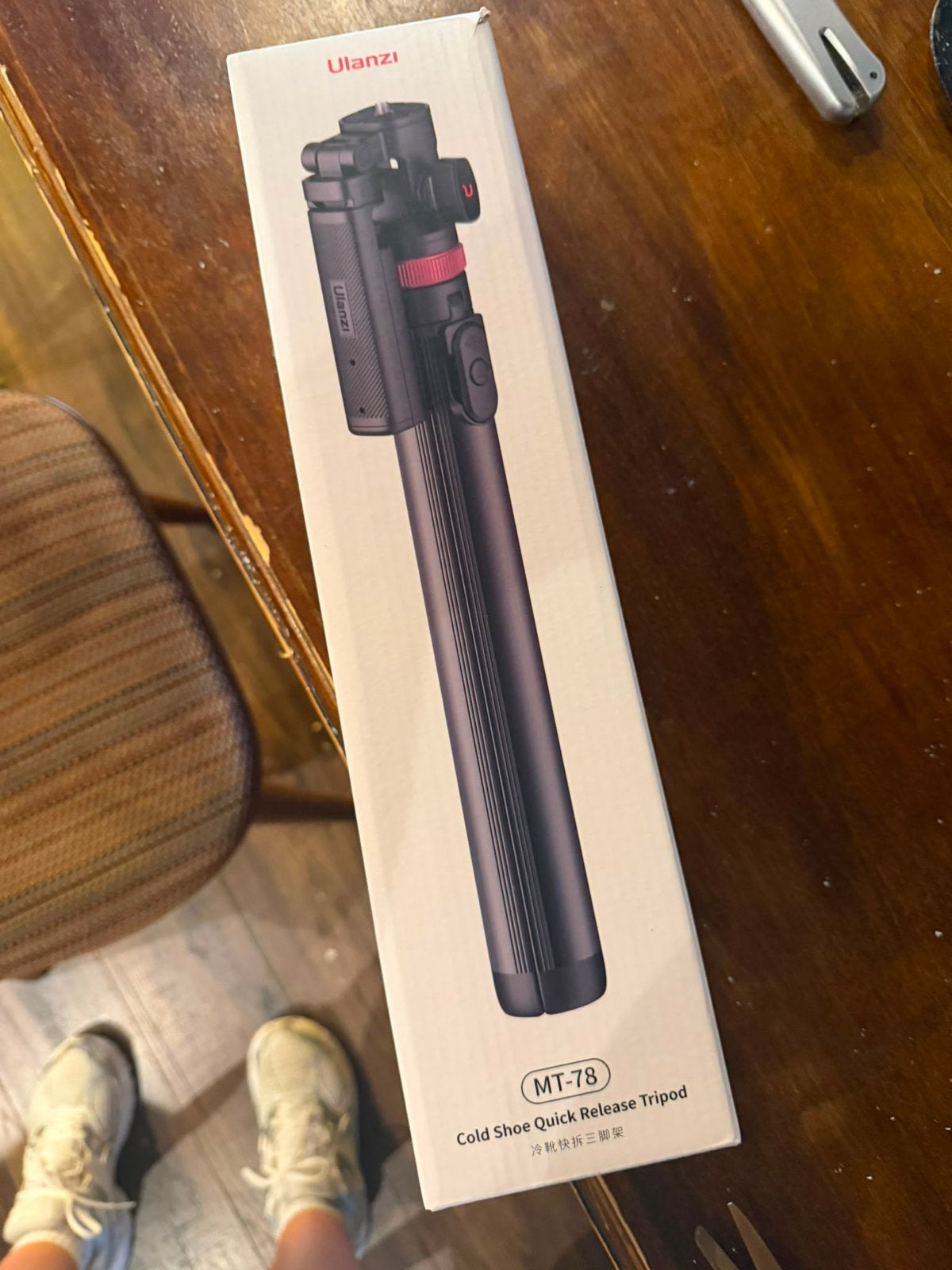 Ulanzi MT-78 statief tripod – Nieuw in doos, Nieuw, 175 cm of meer, Bluetooth, Ophalen of Verzenden