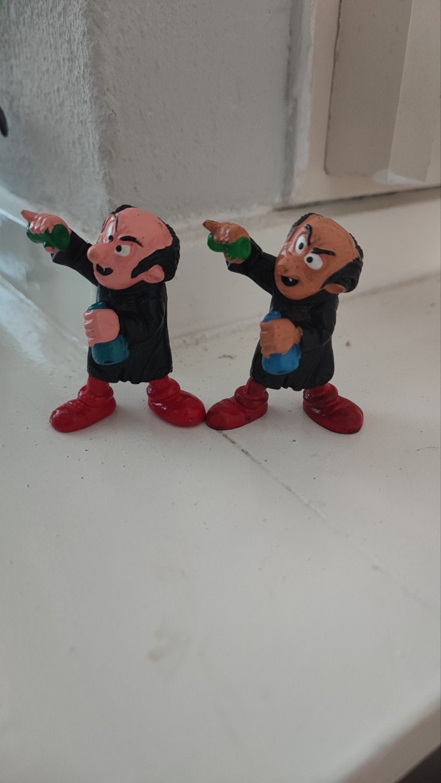 Gargamel Smurfen beeldjes - Set van 2, Ophalen of Verzenden, Gebruikt