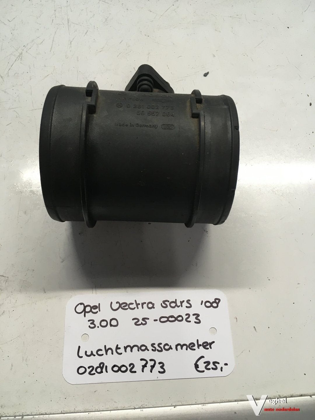 Opel Vectra 3.0 Diesel 5drs 2008 2500023  Luchtmassameter 0, Gebruikt, -, -, Ophalen of Verzenden