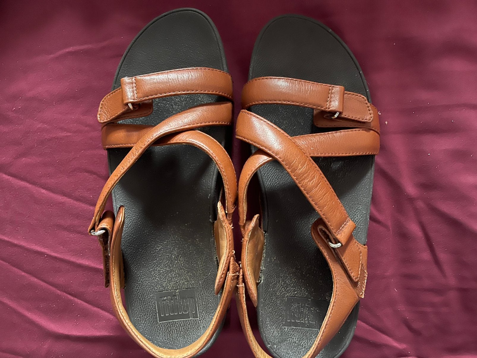 Fitflop prachtige bruine sandalen in prima staat maat 39, Verzenden, Zo goed als nieuw, Bruin, Sandalen of Muiltjes