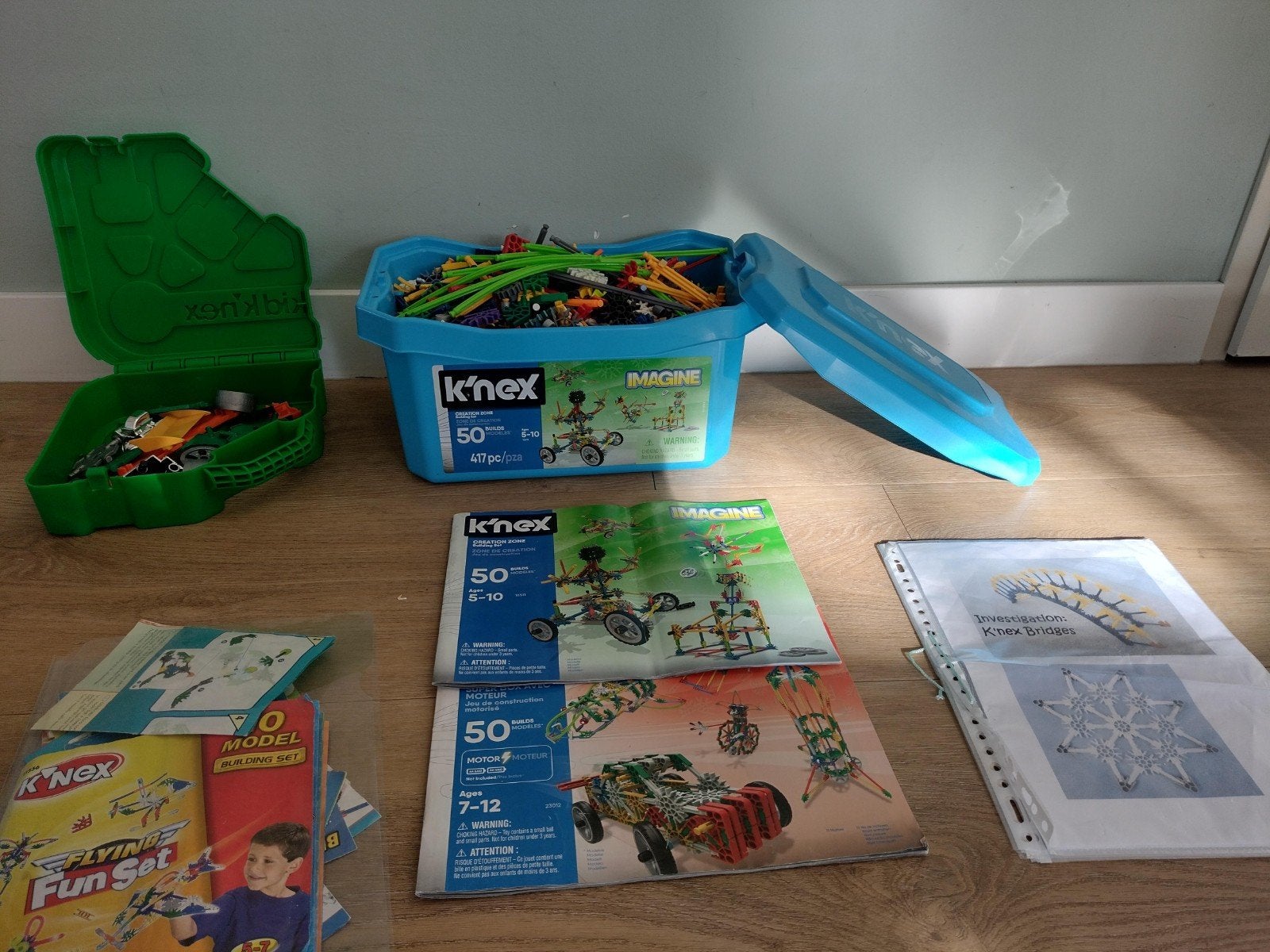 Grote set K'nex en Kid K'nex met handleidingen, Ophalen of Verzenden, Gebruikt, K'nex