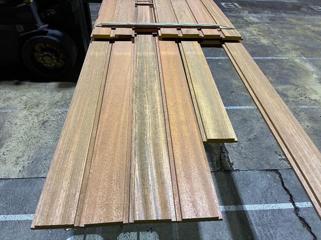 Vlonderplanken-planken-Schutting-Hardhout-Jatoba-25x140mm, Ophalen, Nieuw, Hout