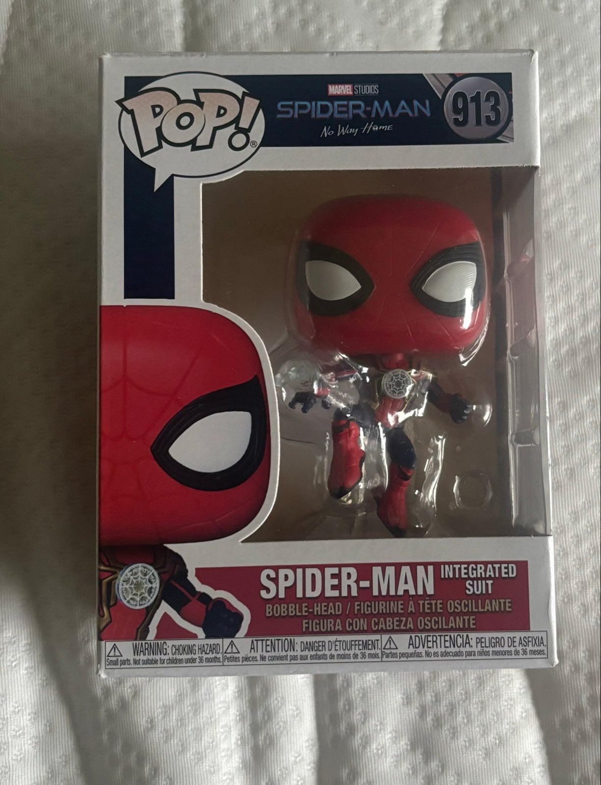 Funko Pop! Spider-Man Integrated Suit #913 No Way Home, Ophalen of Verzenden, Nieuw