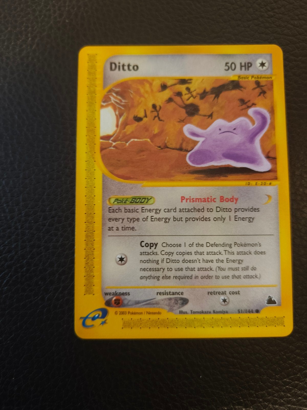 Ditto 51/144 - Skyridge Pokémon Kaart, Ophalen of Verzenden, Zo goed als nieuw, Losse kaart