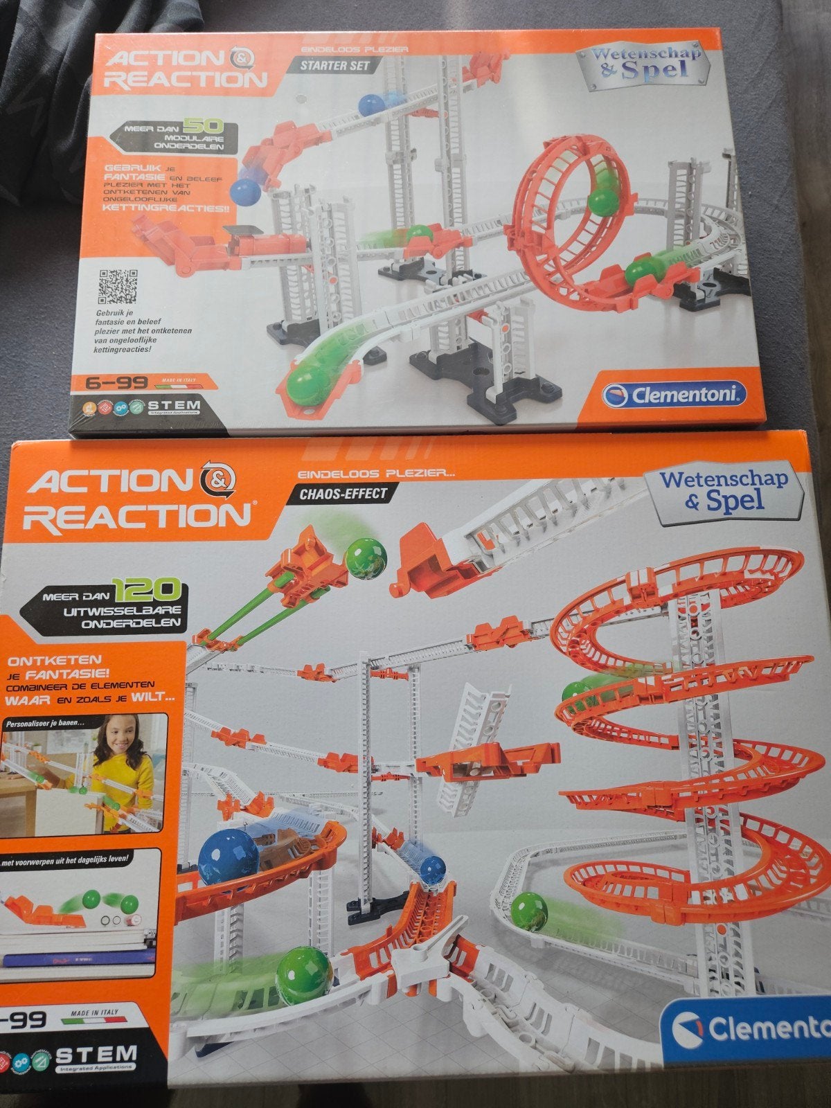 Clementoni Action & Reaction Wetenschap & Spel Knikkerbaan, Ophalen