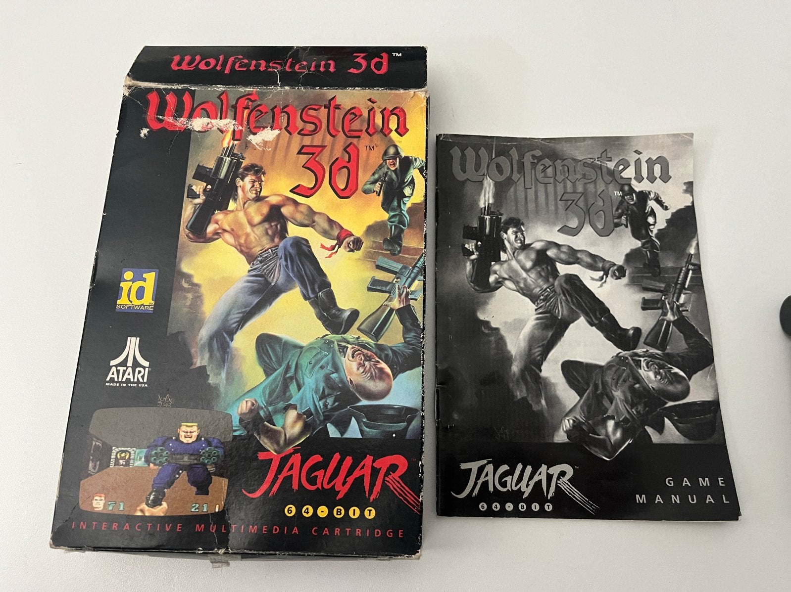 Wolfenstein 3D voor Atari Jaguar - Klassieke Shooter, Spelcomputers en Games, Gebruikt, Vanaf 18 jaar, Shooter, Atari Jaguar
