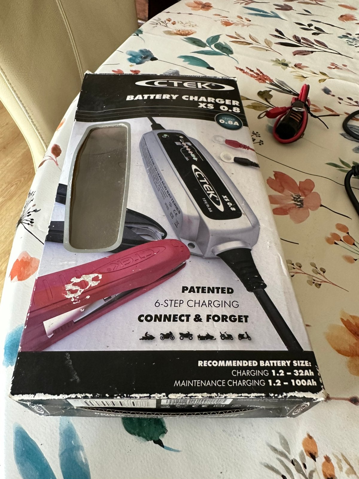 CTEK XS 0.8 – 12V automatische acculader – compleet, Gebruikt