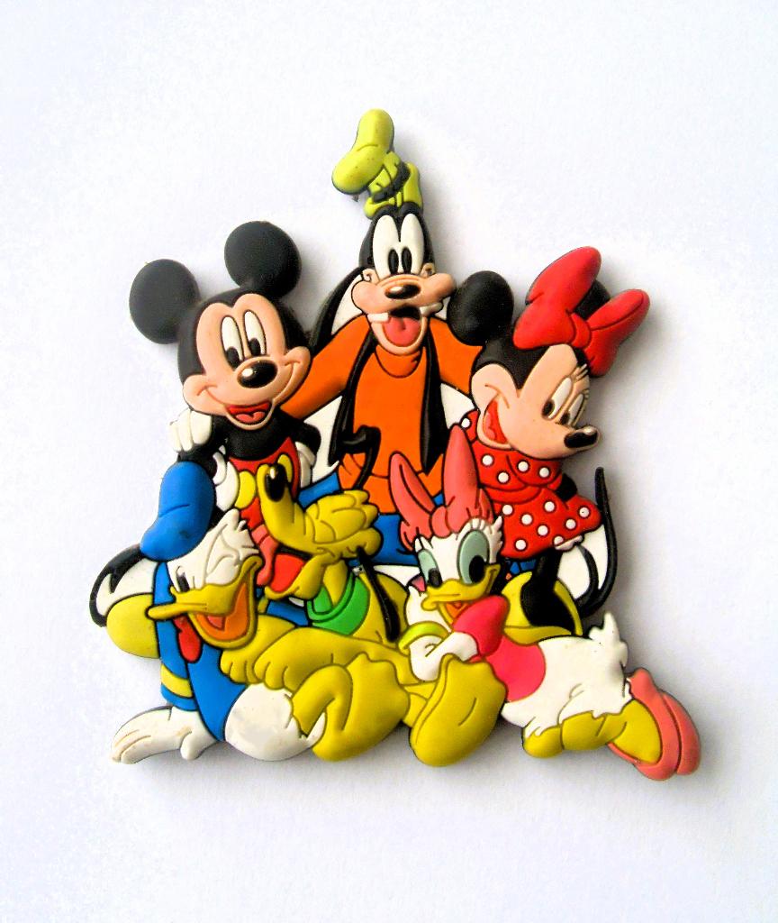 Koelkastmagneet Disneyland Parijs Magneet Mickey Mouse Goofy, Verzamelen, Disney, Zo goed als nieuw, Overige typen, Mickey Mouse