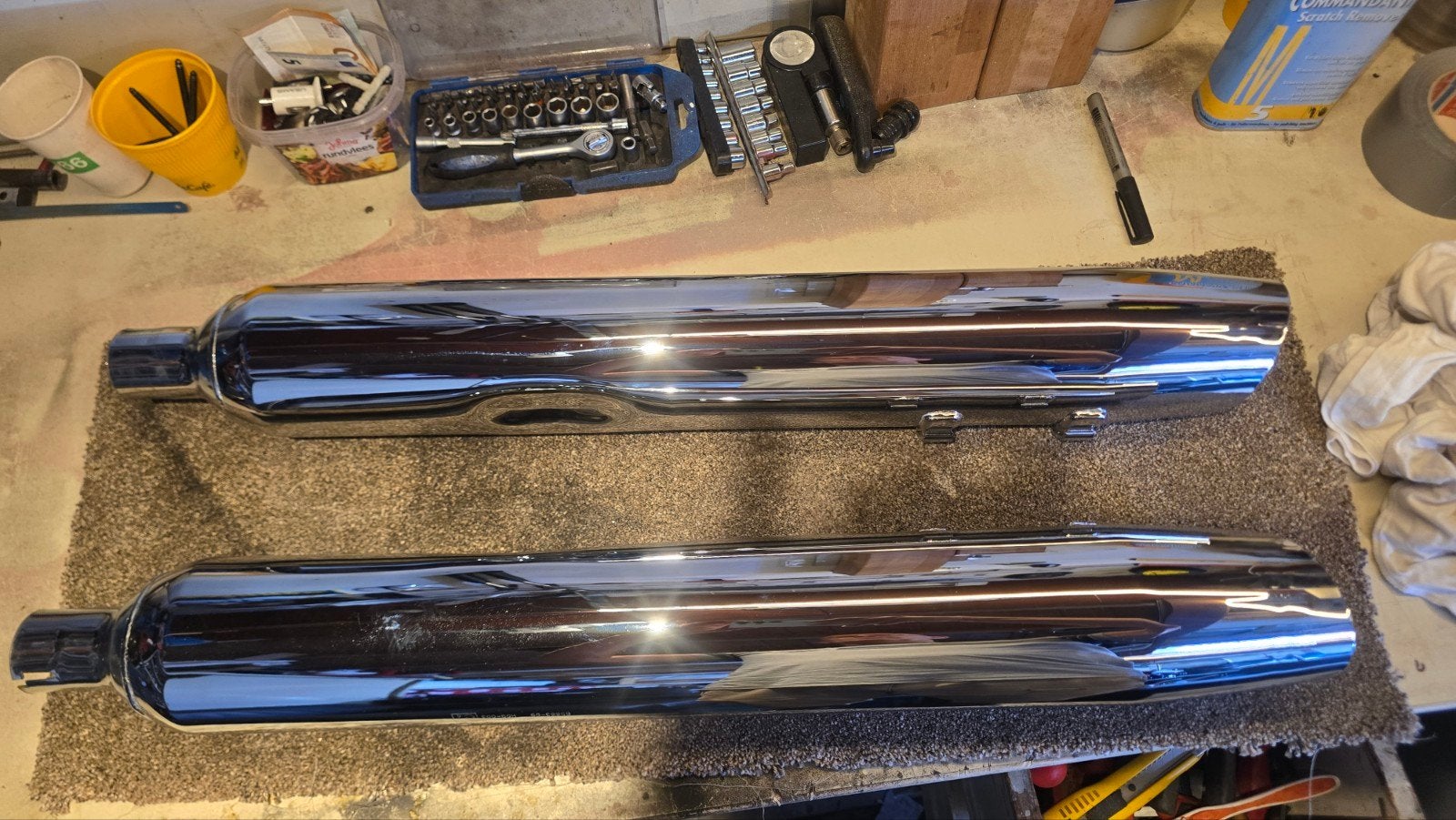 Nieuwe Harley-Davidson uitlaatdempers (set), Ophalen, Nieuw