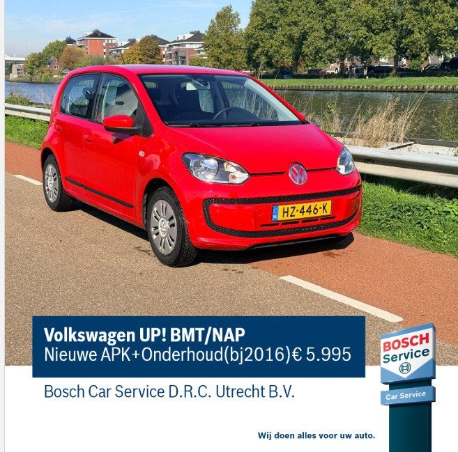 Volkswagen up! BMT/NAP Nieuwe APK+Onderhoud(bj2016), Auto's, Keurmerk '100% Onderhouden', 12 maanden, Gebruikt, Up!