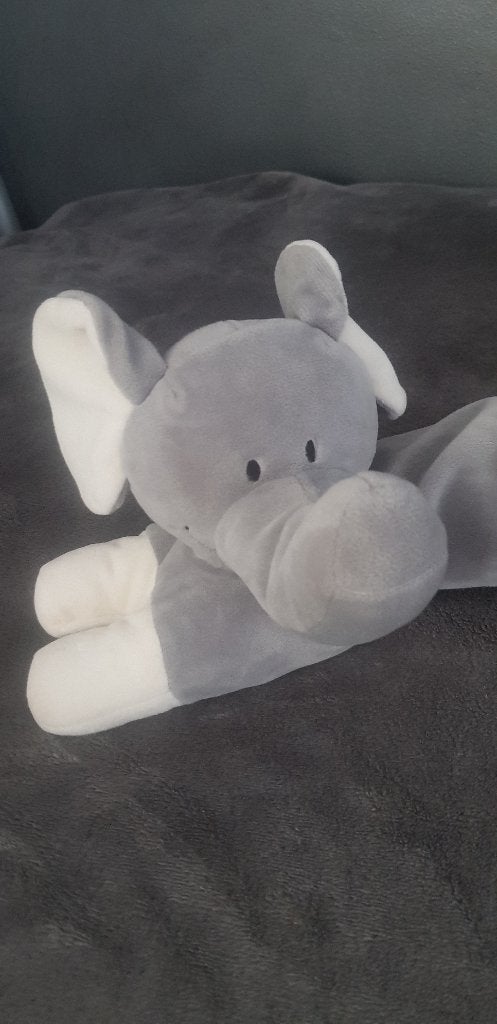 Deur/tochtstopper knuffel olifant, grijs/wit, 90cm, nieuw!!, Grijs, Ophalen of Verzenden, Zo goed als nieuw, Wasbaar