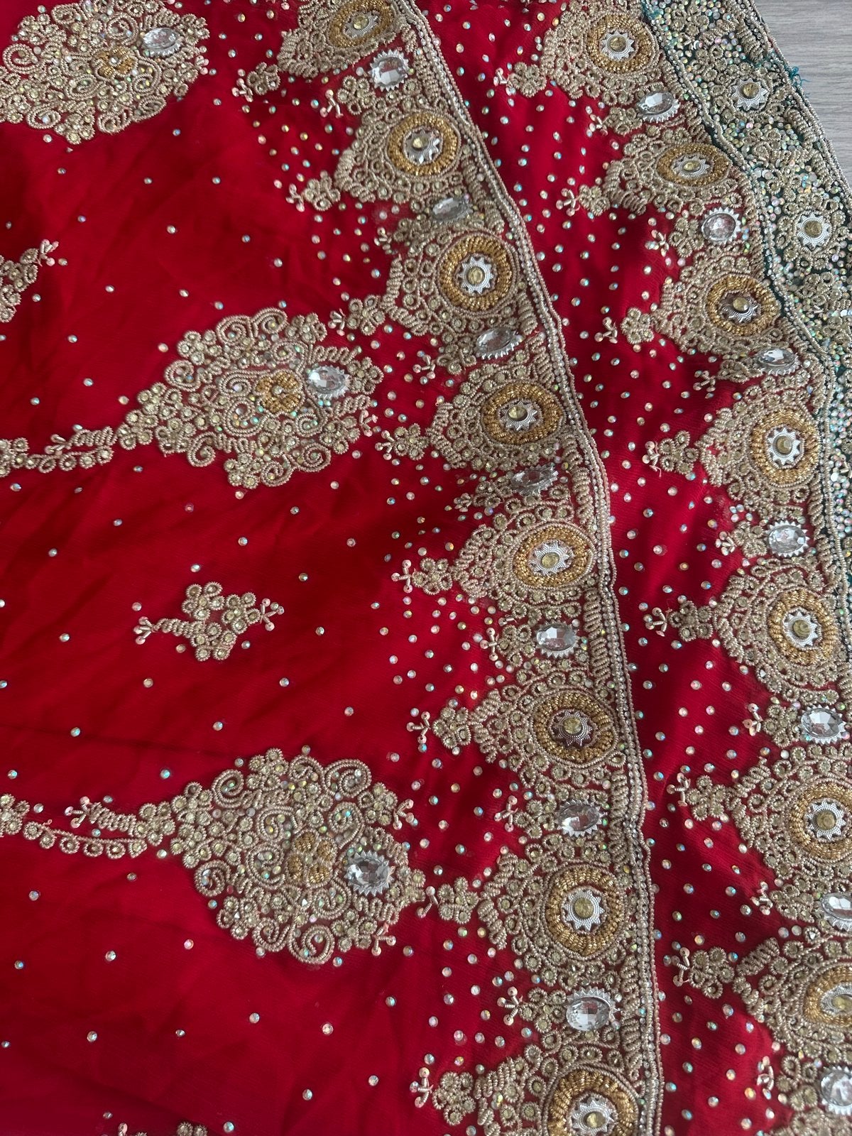 Prachtige Indiase/Pakistaanse jurk met borduurwerk, Maat 38/40 (M), Overige typen, Ophalen of Verzenden, Gedragen