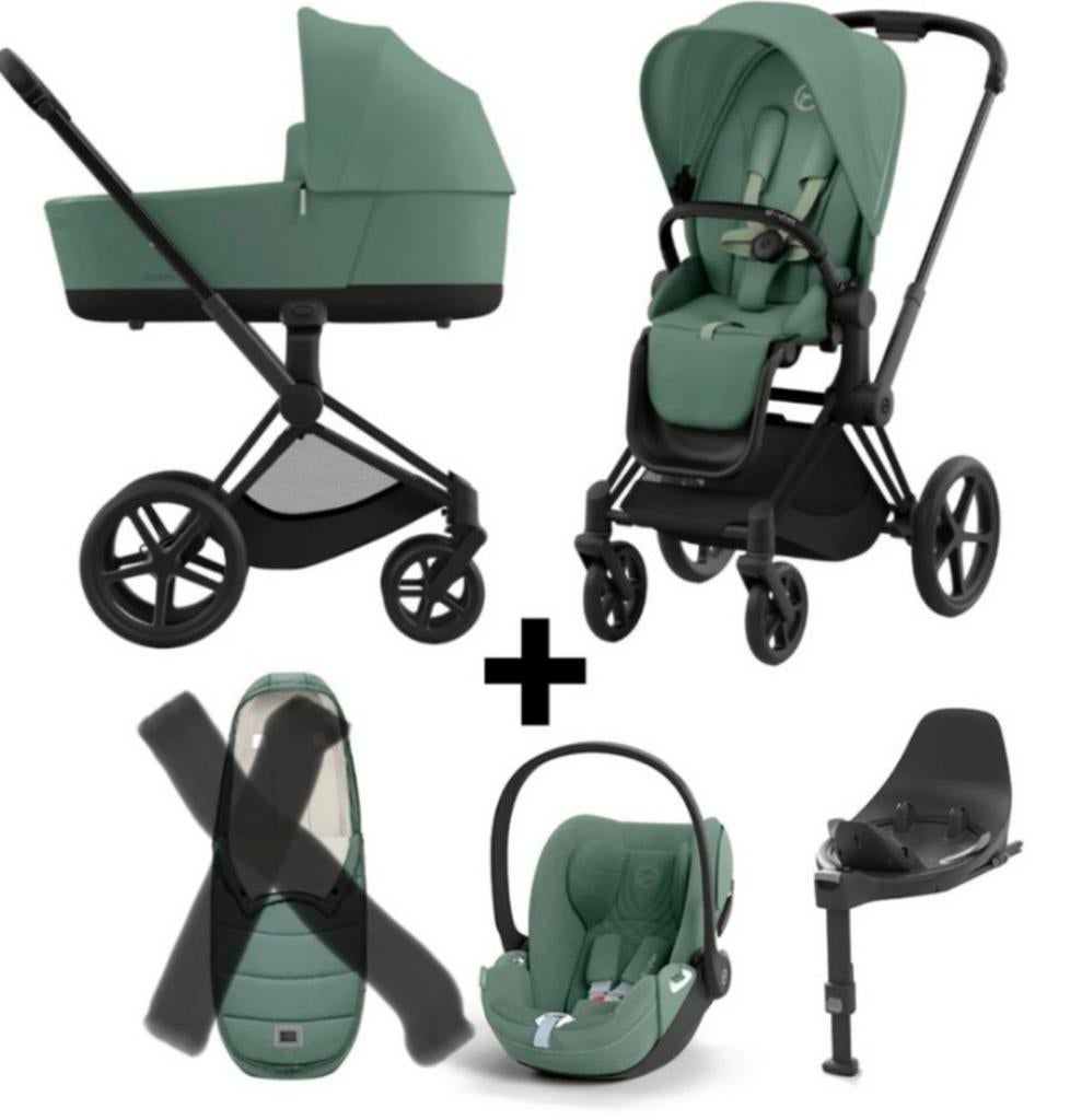 Cybex Priam 3-in-1Complete Set,inclusief Cloud T Isofix Base, Zo goed als nieuw, Combiwagen, Met autostoeltje, Ophalen