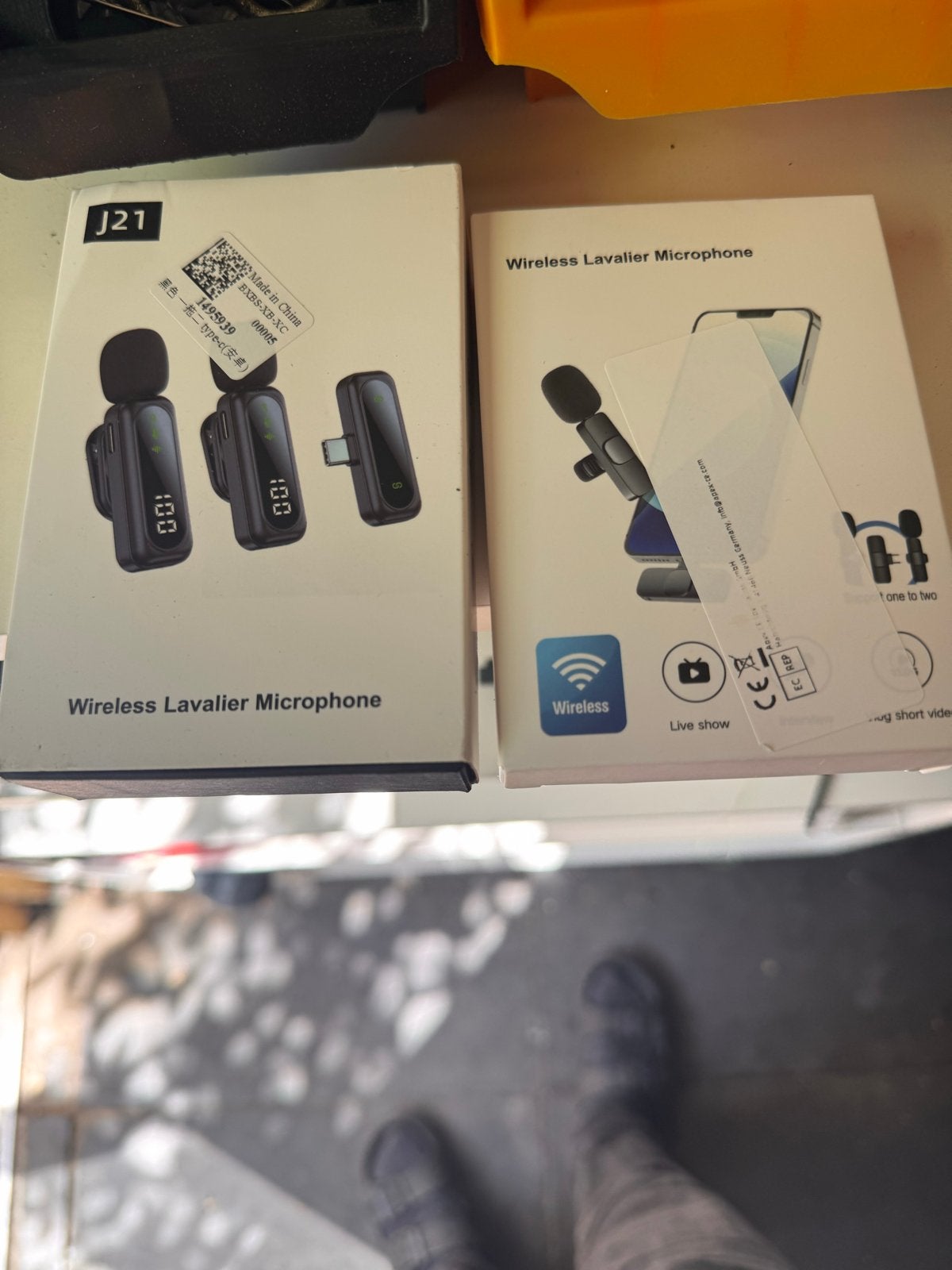 Draadloze Lavalier Microfoon J21 - Nieuw in doos, Ophalen of Verzenden, Nieuw, Overige typen, Draadloos
