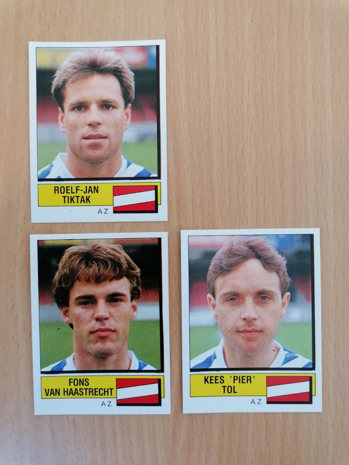 Panini Voetbal 88 AZ'67 3x., Ophalen of Verzenden, Zo goed als nieuw, Sticker