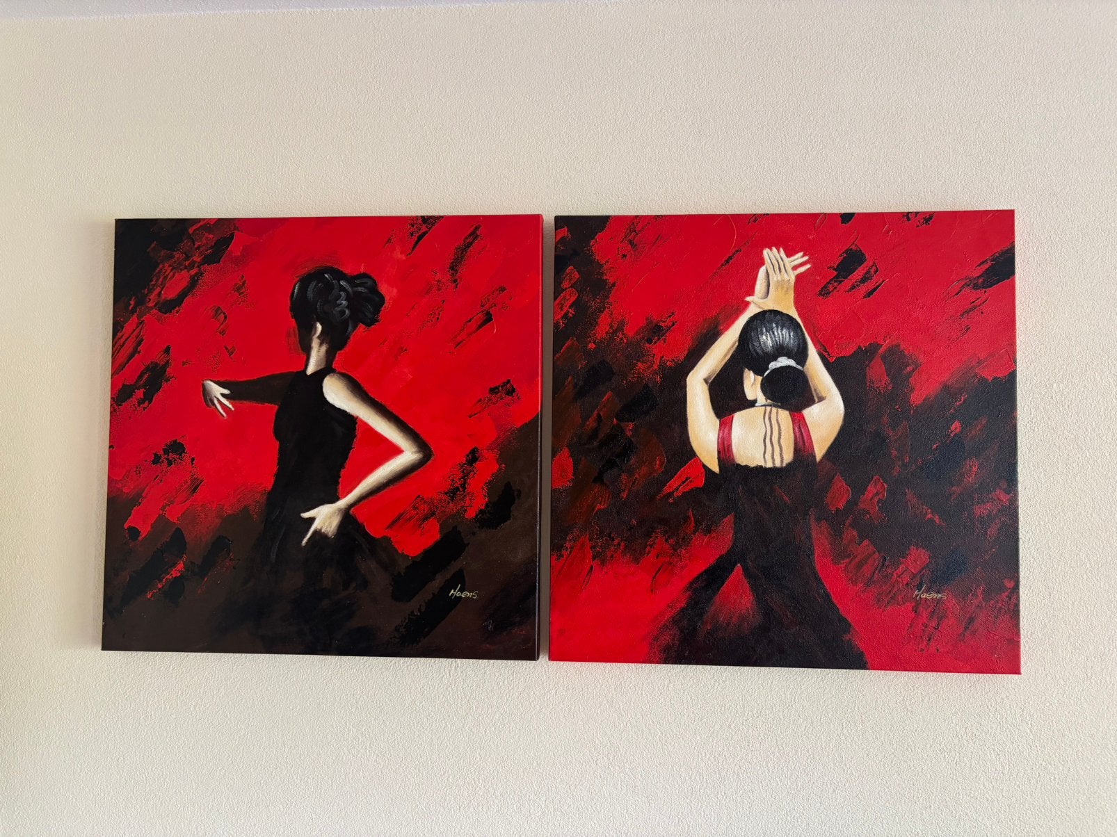 2 mooie schilderijen van Haens, Ophalen